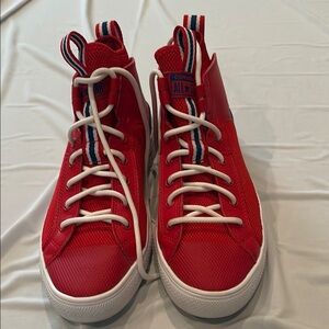 Converse Red Canvas Low-Top Sneakers